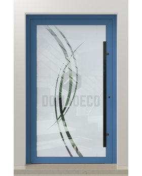 LIM Glass S - frosted main door with transparent motif
