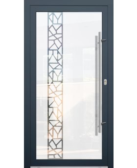 LIM-BATCH Glass S21 - quality frosted front door with transparent decor