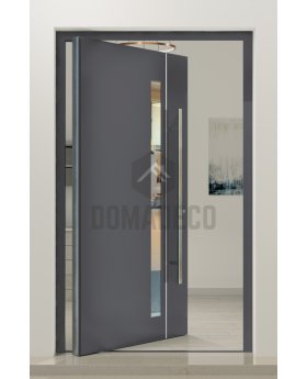 PIVOT Tiret - anti-burglary aluminium pivot entrance door