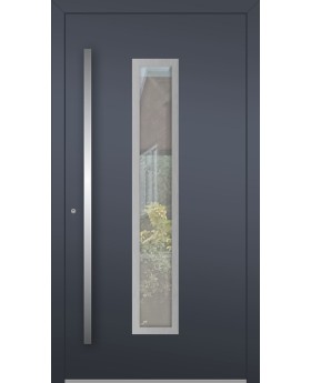 LIM AP01 - secure aluminum front doors with glass