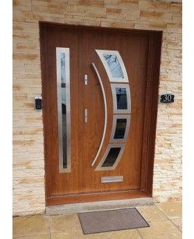 Fargo 21 A DB - exterior front entry door with side panel