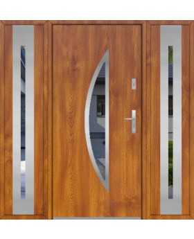 Fargo 22 T - contemporary front door with two side panels