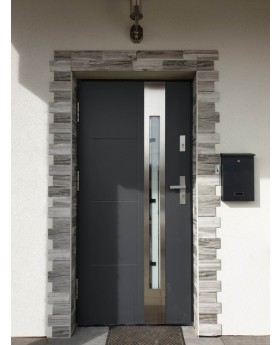 Colour: smooth anthracite; Glass type: milk