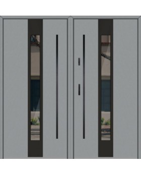 Fargo 30 double - double steel exterior doors commercial
