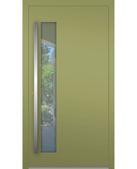 LIM C8 -  Customisable aluminium entry door with glass
