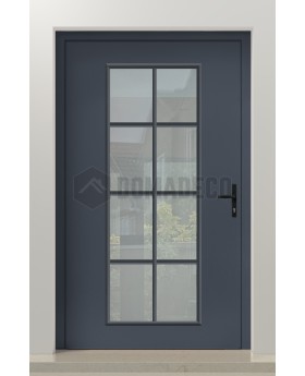 PIVOT CL06 -  classically styled traditional aluminum pivot door with glass