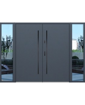 Fargo double door with left and right sidelights