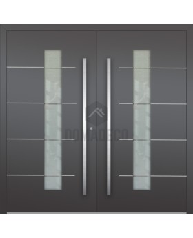 LIM Gryf-C double - aluminum double entry door with glass