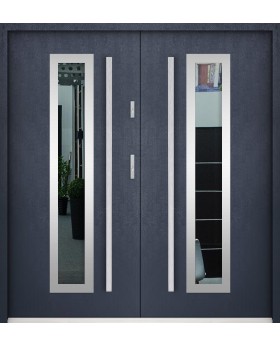 Sta Hevelius Double - customizable metal double door with glass