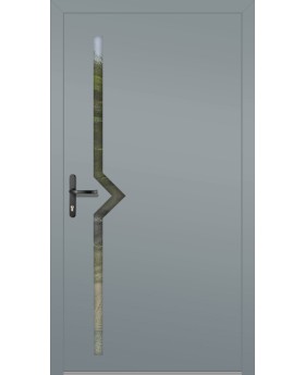 LIM Impuls - aluminum front door for home with glass
