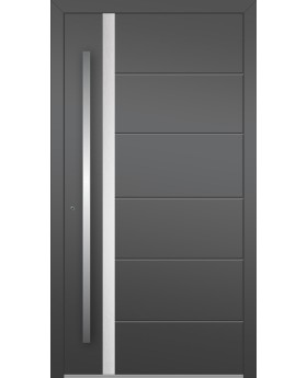 LIM 41 - hurricane proof aluminium front door with strip