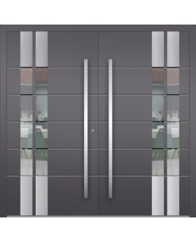 LIM C3 double -  front entrance aluminum double door