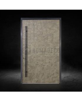 PIVOT M3 - Aluminum pivot entry door coated with liquid metal