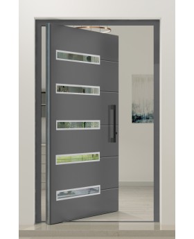 PIVOT 39 - aluminum prehung aluminum pivot door