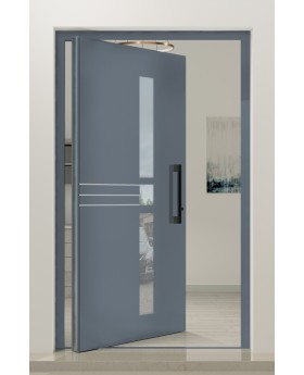 PIVOT Chip-B - aluminium modern pivot door