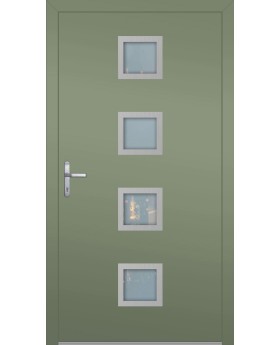 LIM AP08 - slim frame modern aluminum front door
