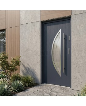 Anthracite security single door
