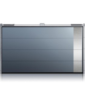WIS E1D1 -  sectional garage door with silver decorative element