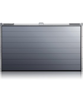 WIS E2 -  sectional garage door with high ribs