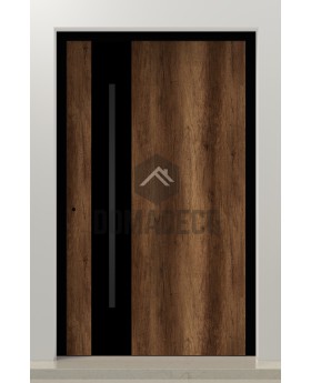 PIVOT WOODLINE 5 - pivot door covered Barrique Oak High Pressure Laminate wood imitation