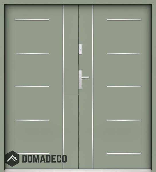 Sta Cortez Double - energy-efficient double front entry metal door