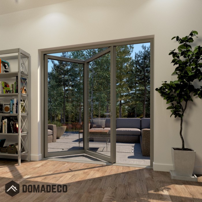 2 panel Aluminum Bifold Doors