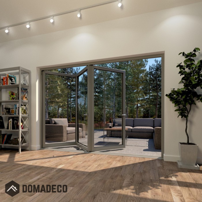 3 panel Aluminum Bifold Doors